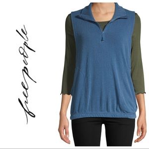 NWT Free People Movin On Half Zip Vest